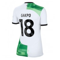 Echipament fotbal Liverpool Cody Gakpo #18 Tricou Deplasare 2023-24 pentru femei maneca scurta